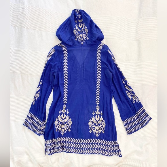 Free People Blue Embroidered Tunic - Picture 12 of 14